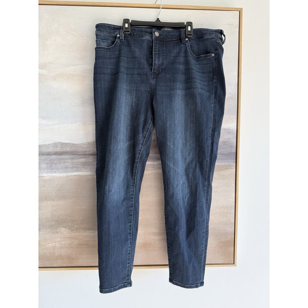 Liverpool Los Angeles Ankle Skinny Dark Blue Stretch Jeans - Petite 33/16